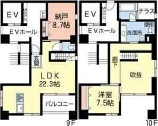 大須APARTMENTの物件間取画像